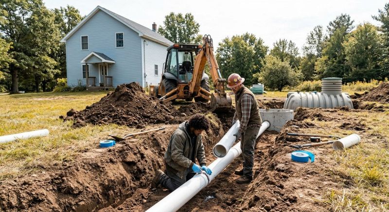 Aerobic Sewage Installation in Denver, CO