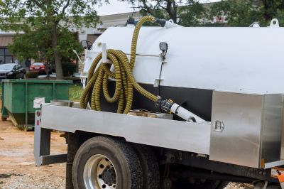 Septic Tank Pumping Equipment in Use